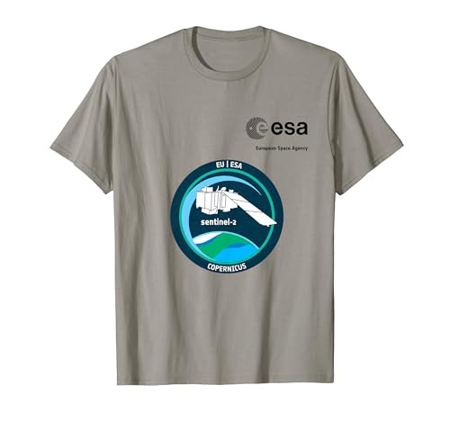 ESA European Space Agency Mission sentinel-2 Patch T-Shirt von ESA European Space Agency sentinel-2 Schwarz