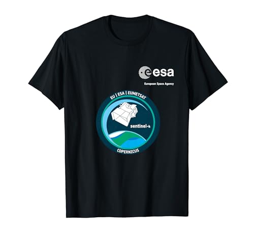ESA European Space Agency Mission sentinel-4 Patch T-Shirt ESA European Space Agency Mission sentinel-4 Patch T-Shirt von ESA European Space Agency sentinel-4 Weiß
