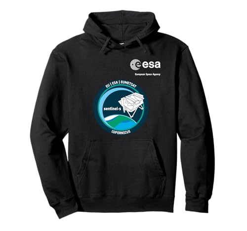 ESA European Space Agency Mission sentinel-5 Patch Pullover Hoodie von ESA European Space Agency sentinel-5 Weiß