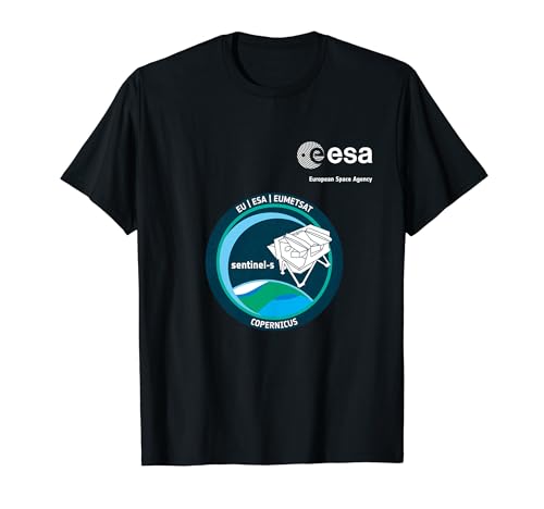 ESA European Space Agency Mission sentinel-5 Patch T-Shirt von ESA European Space Agency sentinel-5 Weiß
