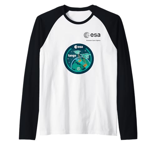 ESA European Space Agency Mission tango Patch Raglan von ESA European Space Agency tango Schwarz