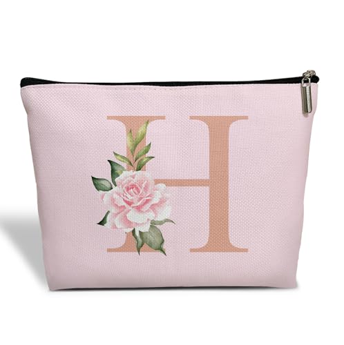 ESAMP Make-up-Tasche mit Monogramm für Frauen, Muttertagsgeschenk, Abschlussgeschenk für Mutter, Freundin, beste Schwester, Kosmetiktasche mit Reißverschluss, Hochzeitsgeschenk für Braut, von ESAMP