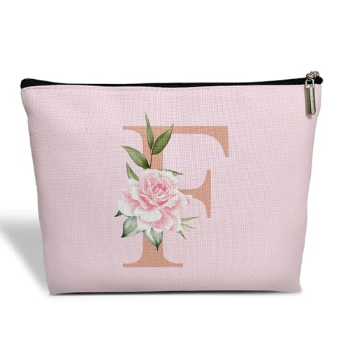 ESAMP Make-up-Tasche mit Monogramm für Frauen, Muttertagsgeschenk, Abschlussgeschenk für Mutter, Freundin, beste Schwester, Kosmetiktasche mit Reißverschluss, Hochzeitsgeschenk für Braut, von ESAMP