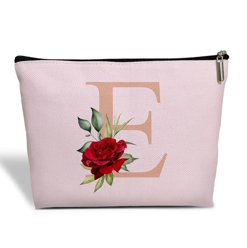 ESAMP Make-up-Tasche mit Monogramm für Frauen, Muttertagsgeschenk, Abschlussgeschenk für Mutter, Freundin, beste Schwester, Kosmetiktasche mit Reißverschluss, Hochzeitsgeschenk für Braut, von ESAMP