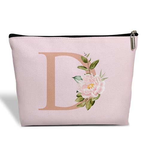 ESAMP Make-up-Tasche mit Monogramm für Frauen, Muttertagsgeschenk, Abschlussgeschenk für Mutter, Freundin, beste Schwester, Kosmetiktasche mit Reißverschluss, Hochzeitsgeschenk für Braut, von ESAMP