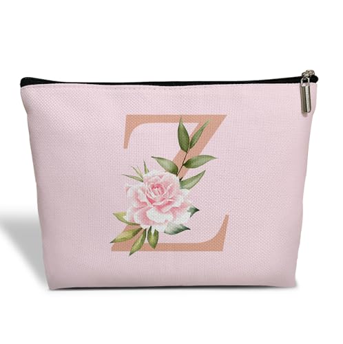 ESAMP Make-up-Tasche mit Monogramm für Frauen, Muttertagsgeschenk, Abschlussgeschenk für Mutter, Freundin, beste Schwester, Kosmetiktasche mit Reißverschluss, Hochzeitsgeschenk für Braut, von ESAMP