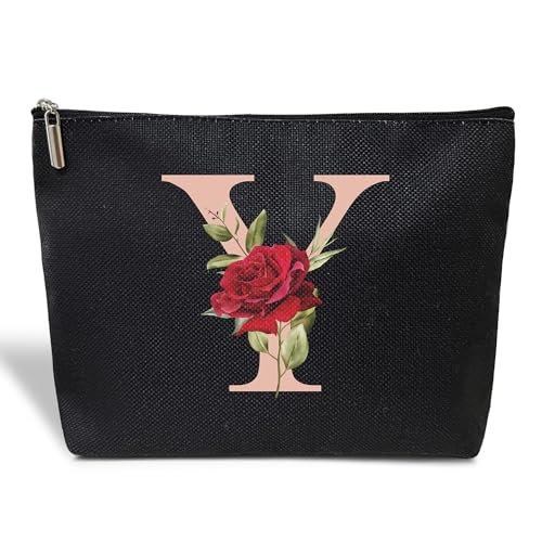 ESAMP Make-up-Tasche mit Monogramm für Frauen, Muttertagsgeschenk, Geschenk für Mutter, Freundin, beste Schwester, Reise-Kosmetiktasche, Reise-Reißverschlusstasche, Hochzeitsgeschenk, Kulturbeutel, von ESAMP