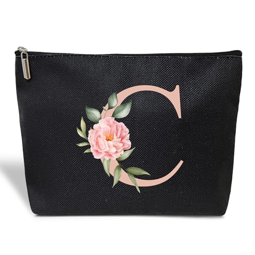 ESAMP Make-up-Tasche mit Monogramm für Frauen, Muttertagsgeschenk, Geschenk für Mutter, Freundin, beste Schwester, Reise-Kosmetiktasche, Reise-Reißverschlusstasche, Hochzeitsgeschenk, Kulturbeutel, von ESAMP