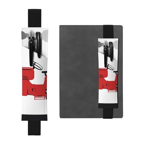 Cartoon-Traktor-Federmäppchen aus Leder, Lesezeichen, einfach und elegant, modisch und praktisch von ESASAM