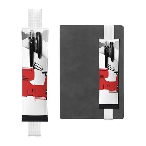 Cartoon-Traktor-Federmäppchen aus Leder, Lesezeichen, einfach und elegant, modisch und praktisch von ESASAM