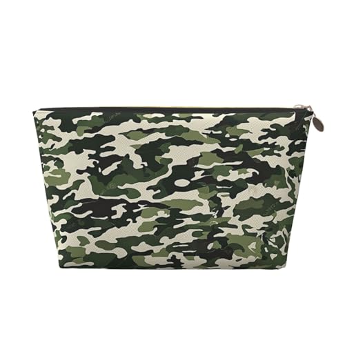 Cold Tree Camouflage-Leder-Reise-Kulturbeutel, ein modischer und praktischer Make-up-Organizer, gold, Einheitsgröße Cold Tree Camouflage-Leder-Reise-Kulturbeutel, ein modischer und praktischer Make-up-Organizer, gold, Einheitsgröße von ESASAM