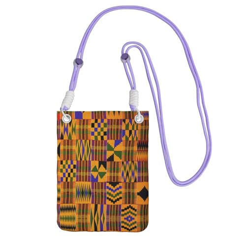 ESASAM Afrikanische Webung, eine große Kapazität, Crossbody-Tasche für sorgenfreies Reisen, violett, Einheitsgröße ESASAM Afrikanische Webung, eine große Kapazität, Crossbody-Tasche für sorgenfreies Reisen, violett, Einheitsgröße von ESASAM