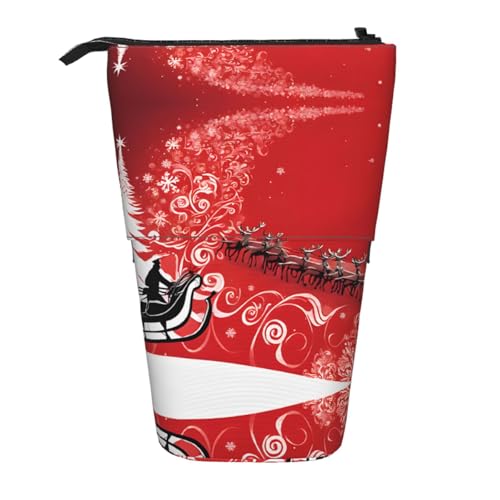 ESASAM Christmas Magic Federmäppchen mit einziehbarem Design, vielseitig und langlebig, Schwarz , Einheitsgröße, Schulranzen von ESASAM