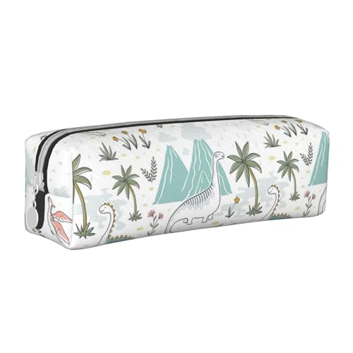 ESASAM Dinosaurier-Federmäppchen, einfaches und stilvolles Leder-Federmäppchen – Schreibwaren-Organizer und Reiseaufbewahrung, Stifthalter, Federmäppchen, Federmäppchen, Federmäppchen, Kunstbedarf, von ESASAM