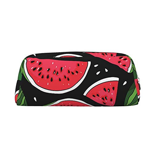 ESASAM Dreidimensionales Federmäppchen aus Wassermelonenleder mit Reißverschluss, einfach und elegant, modisch und praktisch, silber, Einheitsgröße, Schulrucksack von ESASAM