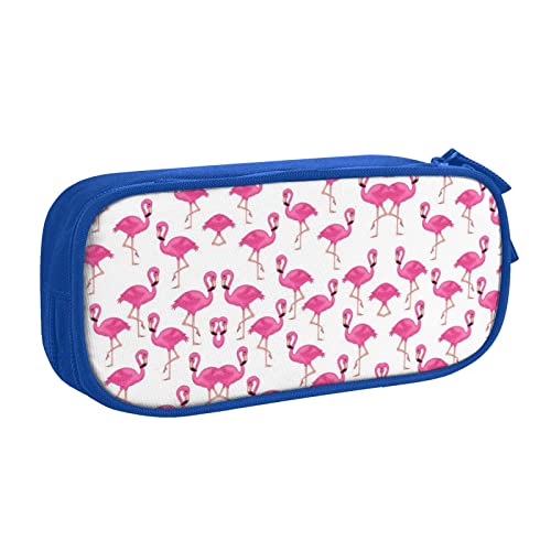 ESASAM Federmäppchen mit Flamingo-Druck, personalisierbar, Oxford-Stoff, für Schule, Büro und Reisen, blau, Einheitsgröße, Kinderrucksack ESASAM Federmäppchen mit Flamingo-Druck, personalisierbar, Oxford-Stoff, für Schule, Büro und Reisen, blau, Einheitsgröße, Kinderrucksack von ESASAM
