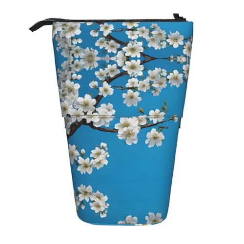 ESASAM Federmäppchen mit japanischem Kirschblüten, einziehbares Design, vielseitig und langlebig, Schwarz , Einheitsgröße, Schulranzen von ESASAM