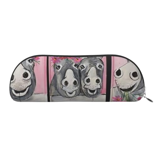 ESASAM Halbrunde Aufbewahrungstasche aus Esel- und Blumenleder, halbrunde Form, einfach und modisch, silber, Einheitsgröße, Schulrucksack von ESASAM