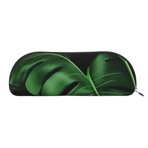 ESASAM Halbrunde Aufbewahrungstasche aus Leder in Bananenblattform, einfach und modisch, silber, Einheitsgröße, Schulrucksack von ESASAM