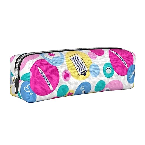 ESASAM Niedliches Krankenschwester-Federmäppchen, einfaches und stilvolles Leder-Federmäppchen – Schreibwaren-Organizer und Reiseaufbewahrung, Stifthalter, Federmäppchen, Federmäppchen, von ESASAM