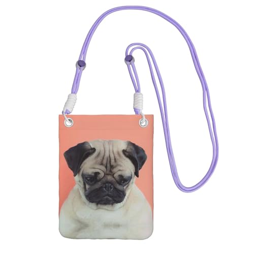 ESASAM Sad Dog Umhängetasche mit großer Kapazität für sorgenfreies Reisen, violett, Einheitsgröße ESASAM Sad Dog Umhängetasche mit großer Kapazität für sorgenfreies Reisen, violett, Einheitsgröße von ESASAM