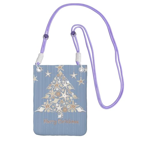 ESASAM Seashell Christmas Umhängetasche mit großer Kapazität für sorgenfreies Reisen, violett, Einheitsgröße ESASAM Seashell Christmas Umhängetasche mit großer Kapazität für sorgenfreies Reisen, violett, Einheitsgröße von ESASAM