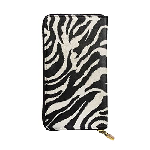 ESASAM Strass Schmetterling Leder Lange Clutch Geldbörse, hochwertiges Kunstleder und hochwertiger Metall-Reißverschluss, langlebig., Zebra Tier, Einheitsgröße von ESASAM