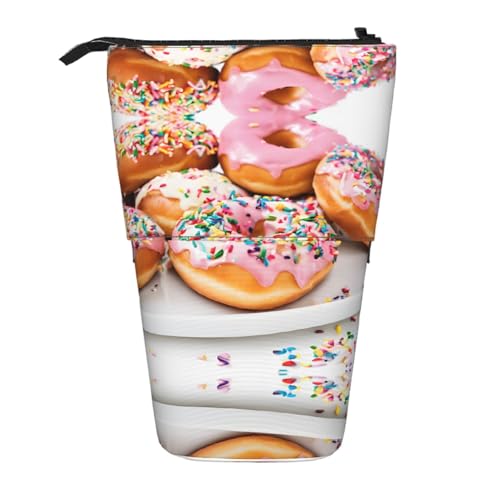 ESASAM Weihnachts-Donuts, ein Federmäppchen mit einziehbarem Design, vielseitig und langlebig, Schwarz , Einheitsgröße, Schulranzen von ESASAM