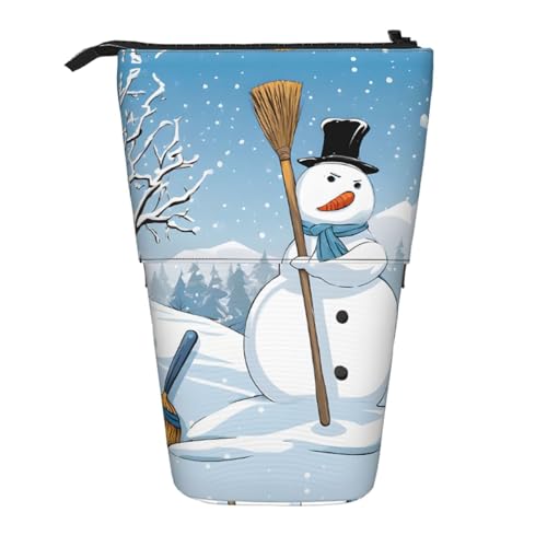 ESASAM Weihnachts-Federmäppchen mit einziehbarem Design, vielseitig und langlebig, Schwarz , Einheitsgröße, Schulranzen von ESASAM