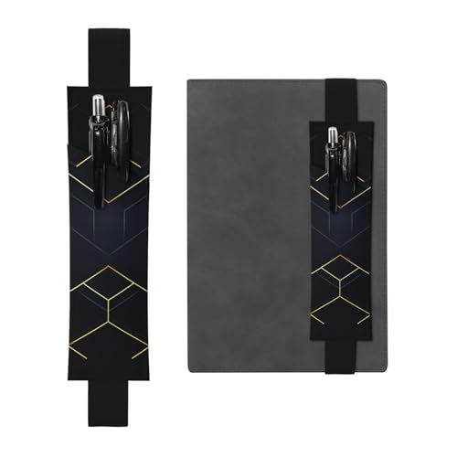 Federmäppchen aus Leder mit geometrischen Linien, einfach und elegant, modisch und praktisch von ESASAM