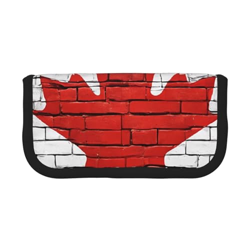 Federmäppchen aus Segeltuch mit großer Kapazität, robust und langlebig, einfach zu verstauen und ordentlich zu verstauen, Schwarz , Einheitsgröße, Schulrucksack von ESASAM