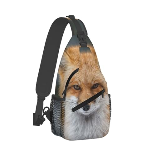 Fox Brusttasche, leichte Träger, robust und langlebig, geeignet für die meisten Menschen, Schwarz , Einheitsgröße von ESASAM