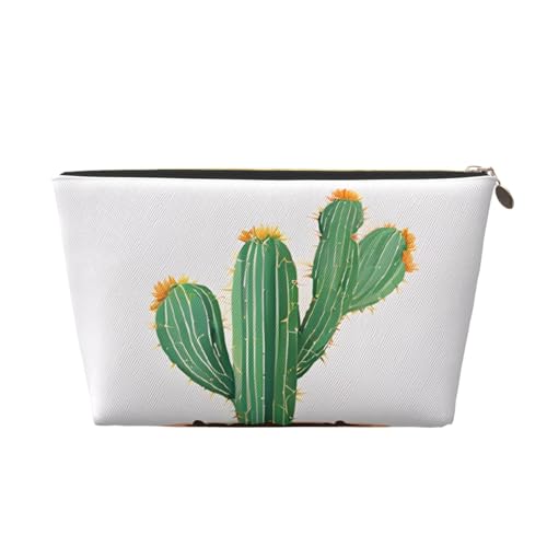 Kulturbeutel aus Pflanzenleder, ein modischer und praktischer Make-up-Organizer, gold, Einheitsgröße von ESASAM