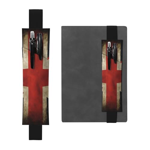 Leder-Federmäppchen mit britischer Flagge, einfach und elegant, modisch und praktisch von ESASAM