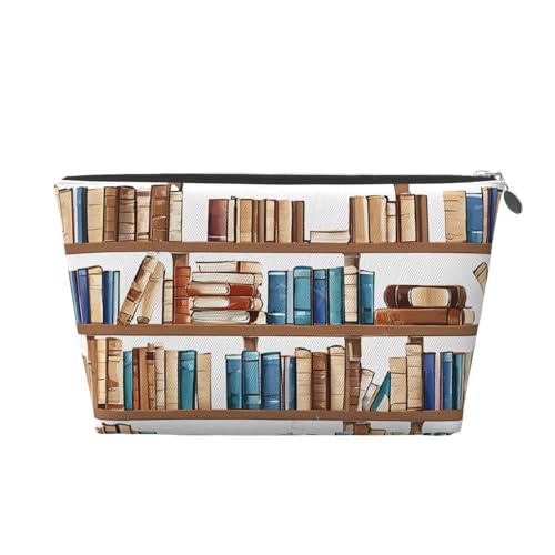 Lustige Reisetasche aus Leder für Bücherregale, ein modischer und praktischer Make-up-Organizer, silber, Einheitsgröße Lustige Reisetasche aus Leder für Bücherregale, ein modischer und praktischer Make-up-Organizer, silber, Einheitsgröße von ESASAM