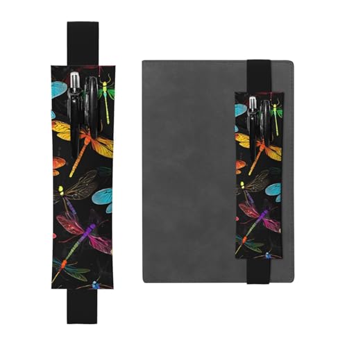 Niedliches Libellen-Leder-Federmäppchen, Lesezeichen, einfach und elegant, modisch und praktisch von ESASAM