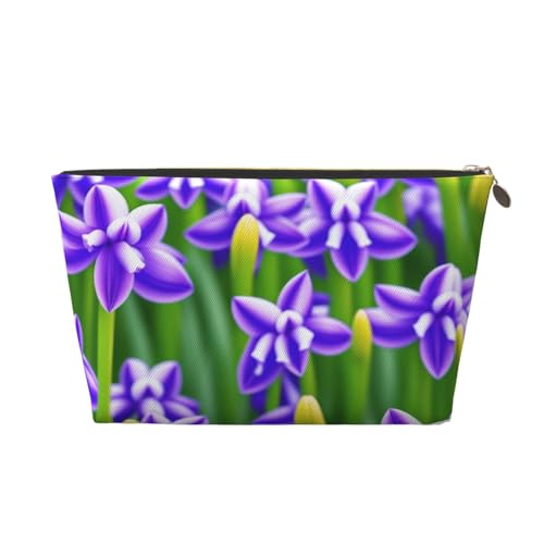 Reise-Kulturbeutel aus Hyazinthen-Leder, ein modischer und praktischer Make-up-Organizer, gold, Einheitsgröße von ESASAM