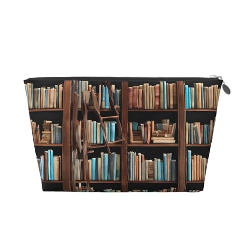 Reise-Kulturbeutel aus Leder, ein modischer und praktischer Make-up-Organizer, silber, Einheitsgröße Reise-Kulturbeutel aus Leder, ein modischer und praktischer Make-up-Organizer, silber, Einheitsgröße von ESASAM