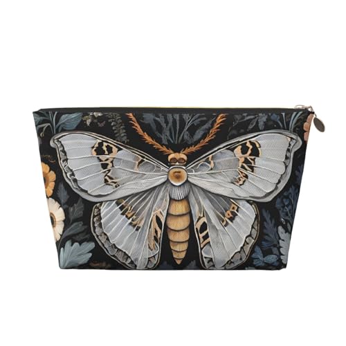 Schöner Reise-Kulturbeutel aus Leder, ein modischer und praktischer Make-up-Organizer, gold, Einheitsgröße von ESASAM