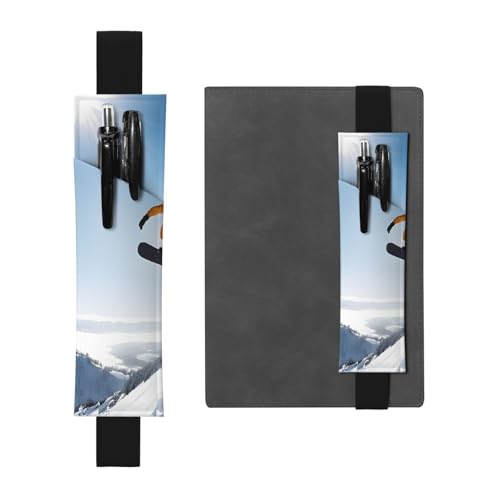 Snowboard-Leder-Federmäppchen, Lesezeichen, einfach und elegant, modisch und praktisch von ESASAM