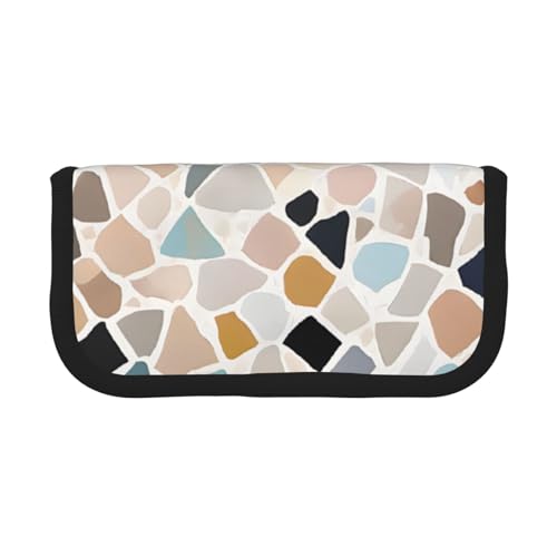 Terrazzo Marmor Pastell Große Kapazität Leinwand Federmäppchen Robust und Langlebig Einfach Ordentlich Zu Verstauen, Schwarz , Einheitsgröße, Schulrucksack Terrazzo Marmor Pastell Große Kapazität Leinwand Federmäppchen Robust und Langlebig Einfach Ordentlich Zu Verstauen, Schwarz , Einheitsgröße, Schulrucksack von ESASAM