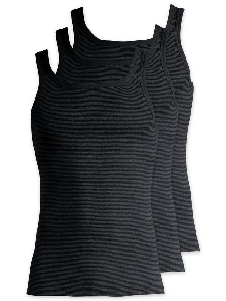 ESGE - Die Wäsche-Macher Achselhemd 3er Pack Herren Unterhemd Jeans (Packung, 3-St) - von ESGE - Die Wäsche-Macher