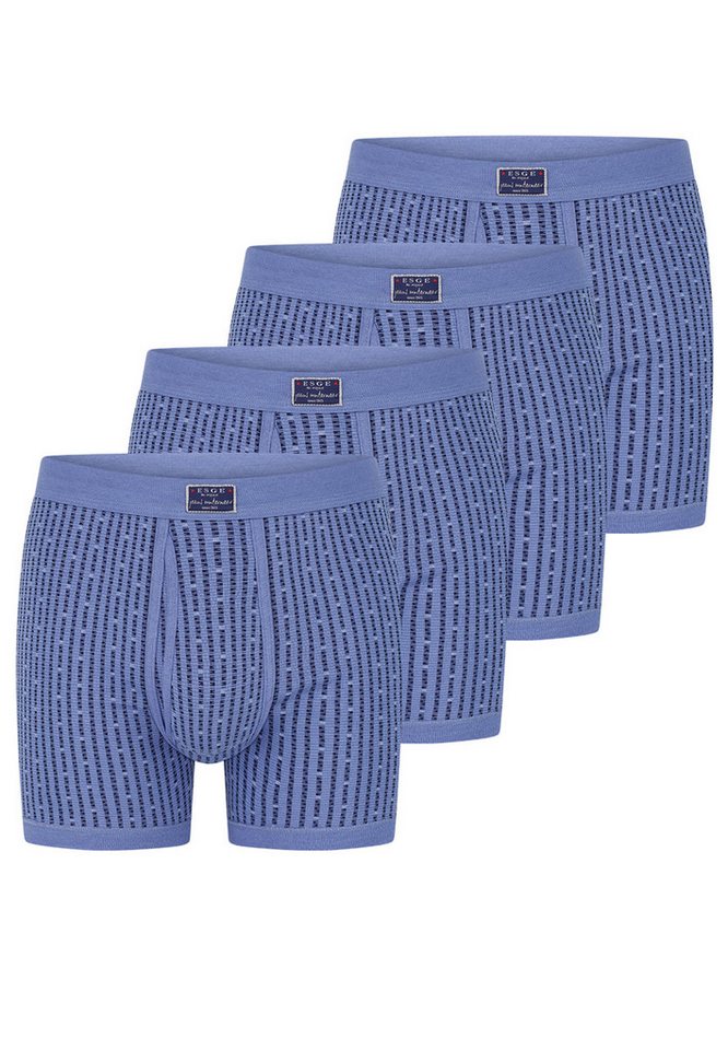 ESGE - Die Wäsche-Macher Retro Boxer 4er Pack Jeans (Spar-Set, 4-St) Retro Short / Pant - Baumwolle - mit Eingriff - Strapazierfähig von ESGE - Die Wäsche-Macher