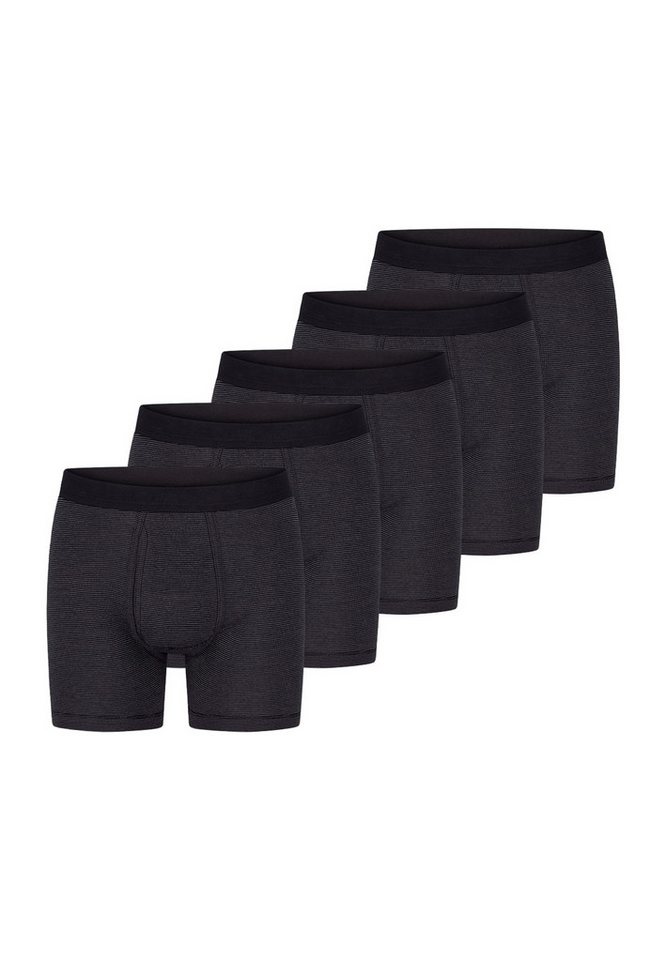 ESGE - Die Wäsche-Macher Retro Boxer 5er Pack - Feinripp Ringel (Spar-Set, 5-St) Retro Short / Pant - Baumwolle - mit Eingriff von ESGE - Die Wäsche-Macher