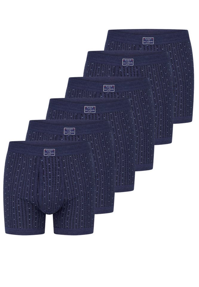 ESGE - Die Wäsche-Macher Retro Boxer 6er Pack Jeans (Spar-Set, 6-St) Retro Short / Pant - Baumwolle - mit Eingriff - Strapazierfähig von ESGE - Die Wäsche-Macher