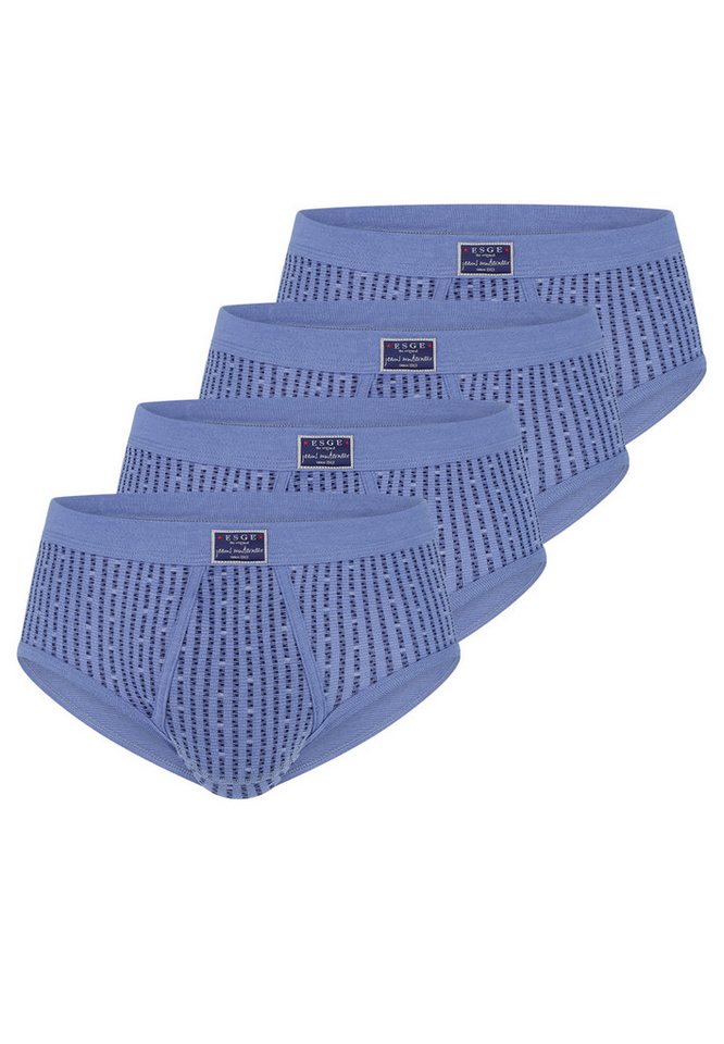 ESGE - Die Wäsche-Macher Slip 4er Pack Jeans (Spar-Set, 4-St) Slip / Unterhose - Baumwolle - mit Eingriff - Strapazierfähig von ESGE - Die Wäsche-Macher