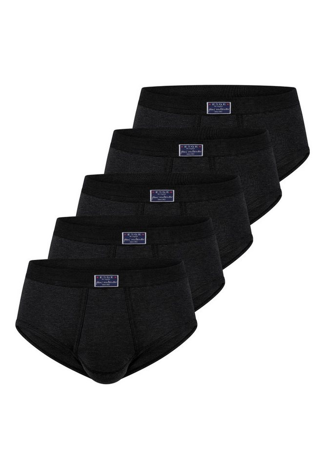 ESGE - Die Wäsche-Macher Slip 5er Pack- Feinripp Jeans (Spar-Set, 5-St) Slip / Unterhose - Baumwolle - mit Eingriff - Ohne Seitennähte von ESGE - Die Wäsche-Macher