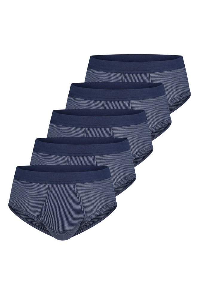 ESGE - Die Wäsche-Macher Slip 5er Pack - Feinripp Ringel (Spar-Set, 5-St) Slip / Unterhose - Baumwolle - mit Eingriff von ESGE - Die Wäsche-Macher