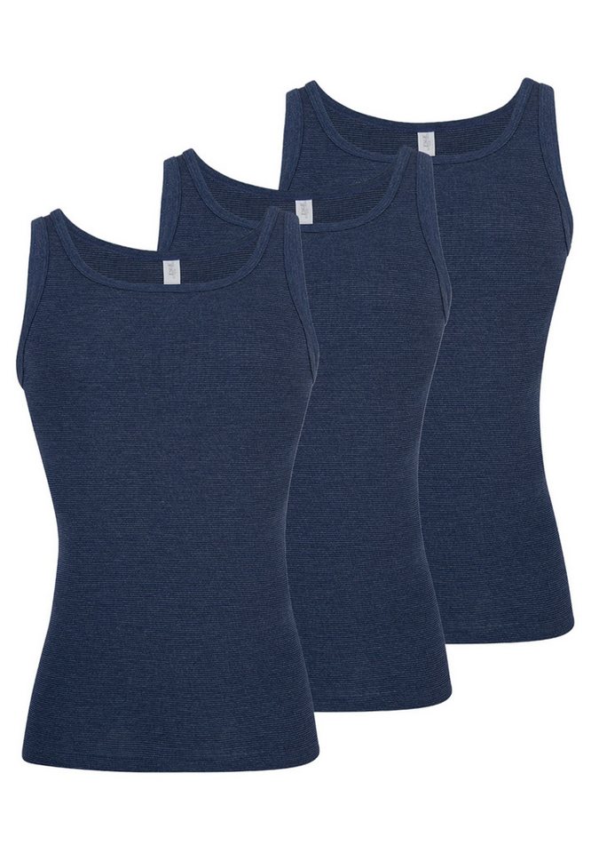 ESGE - Die Wäsche-Macher Unterhemd 3er Pack - Feinripp Jeans (Spar-Set, 3-St) Unterhemd / Tanktop - Baumwolle - Strapazierfähig von ESGE - Die Wäsche-Macher