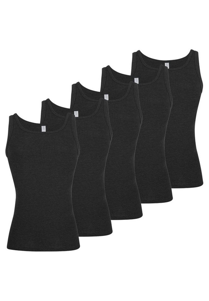 ESGE - Die Wäsche-Macher Unterhemd 5er Pack - Feinripp Jeans (Spar-Set, 5-St) Unterhemd / Tanktop - Baumwolle - Strapazierfähig von ESGE - Die Wäsche-Macher